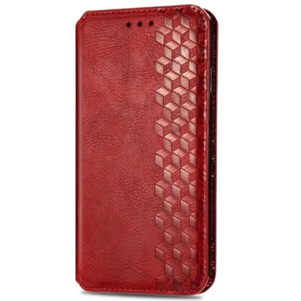 Чехол Deexe Rhombus Wallet для HMD Skyline - Red - изображение 4