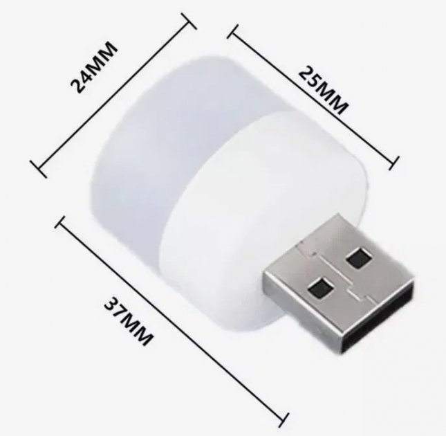 Светлячок LED лампочка ночник Светодиодный USB светильник подсветка UKC - изображение 8