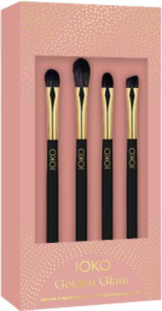Подарунковий набір Joko Golden Glam 4 пензликів для макіяжу очей (5903216802213) - зображення 1