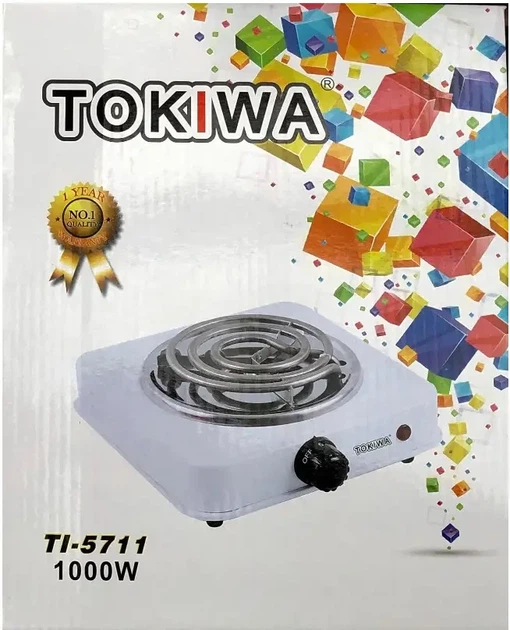 Плита електрична спіральна одноконфоркова Hot Plate Tokiwa Tl5711 (1000W 220V/50Hz) - зображення 2