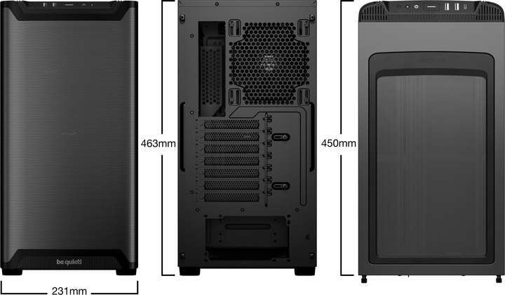 Корпус be quiet! Pure Base 501 Airflow Black (BG074) - изображение 4
