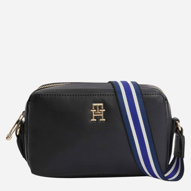 Сумка крос-боді через плече жіноча зі штучної шкіри Tommy Hilfiger Tommy Life Camera Bag Чорна (8720641961615) - зображення 1