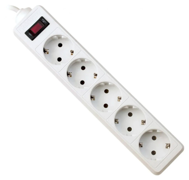 Сетевой фильтр Power filtr Defender ES 5 розеток 3м White (994820) - Фото 1 Сетевой фильтр Power filtr Defender ES 5 розеток 3м White (994820) - изображение 1