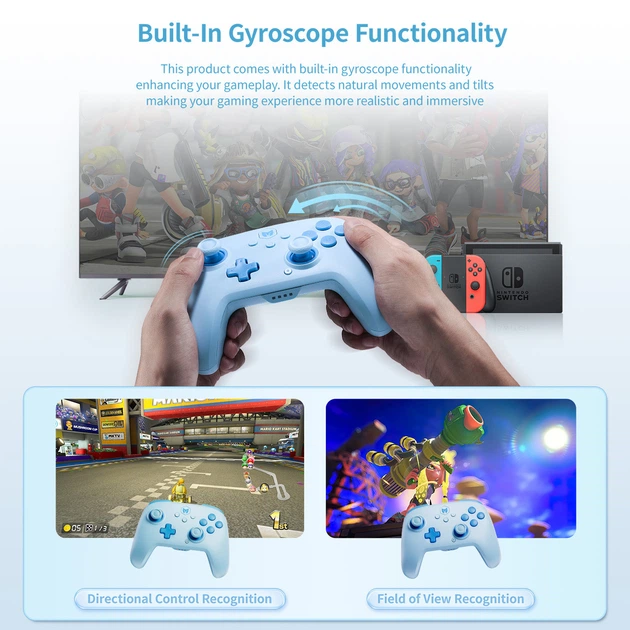 Игровой геймпад джойстик BIGBIG WON CHOCO Bluetooth контроллер для игр PC Switch IOS Android с NFC Синий - изображение 3