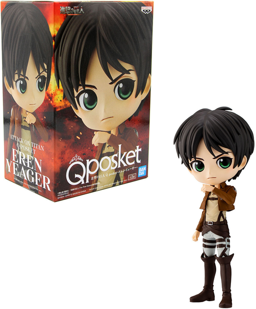 Figurka Banpresto Attack on Titan Version A Q Posket Eren Yeager 14 cm (4983164185270) - obraz 2