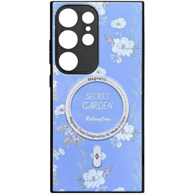 TPU+PC чехол Secret Garden with Magnetic Fit для Samsung Galaxy S24 Ultra Lilac Без бренда - Фото 1 TPU+PC чехол Secret Garden with Magnetic Fit для Samsung Galaxy S24 Ultra Lilac Без бренда - изображение 1