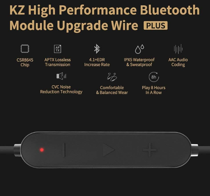 Кабель для наушников KZ Audio APTX Bluetooth Cable - изображение 4