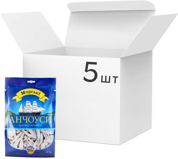 ROZETKA: Упаковка рыбных снеков Морские Анчоусы сушеные Соленые 36 г x ...