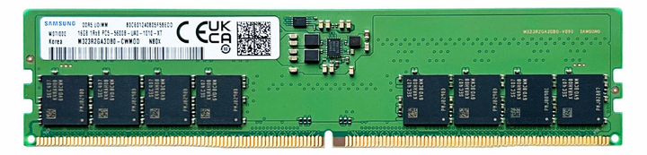 Оперативна пам'ять Samsung DDR5 16Gb 1Rx8 PC5-5600B-UA0-1010