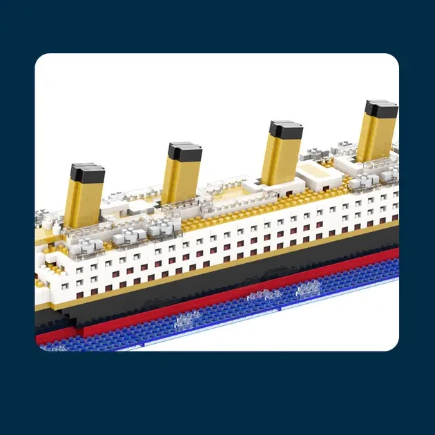 Конструктор корабель Titanic (1878 деталей) - Фото 3 Конструктор корабель Titanic (1878 деталей) - зображення 3
