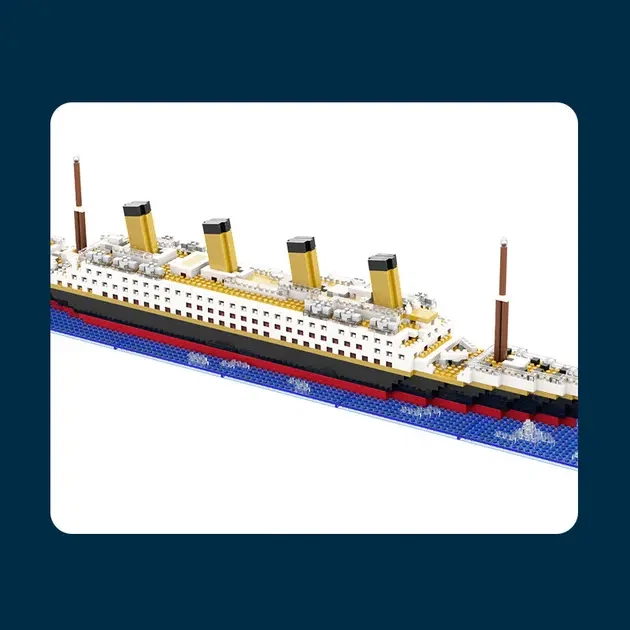 Конструктор корабель Titanic (1878 деталей) - Фото 6 Конструктор корабель Titanic (1878 деталей) - зображення 6