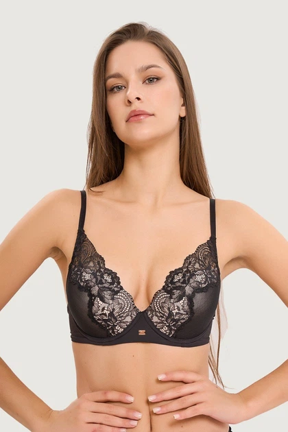 Бюстгальтер push-up Lormar 75B Чорний (Nero/Cipria) (97419) - зображення 2