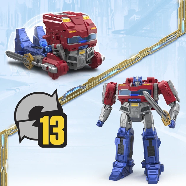 Іграшка-трансформер Hasbro Power Flip Optimus Prime 20 см F9209 (5010996265593) - зображення 14