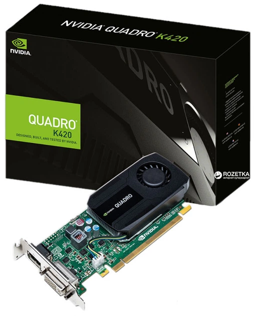 Видеокарта PNY PCI-Ex NVIDIA Quadro K420 2GB DDR3 (128bit) (876/900) (1 x DisplayPort, 1 x DVI-I) (VCQK420-2GB-PB) - изображение 4