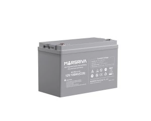 Аккумуляторная батарея Marsriva MR-PBG12-100 GEL 12 В 100 Ач, герметична, безобслуживаемая, для ИБП, инверторов и солнечных электростанций, черный корпус - изображение 2