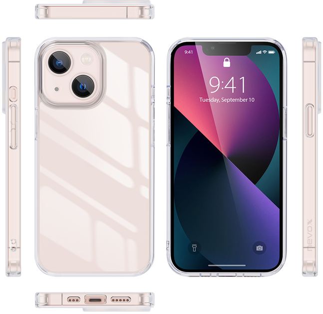 Etui plecki Nevox StyleShell SHOCKFlex do Apple iPhone 15 Transparent (4250686412154) - obraz 5