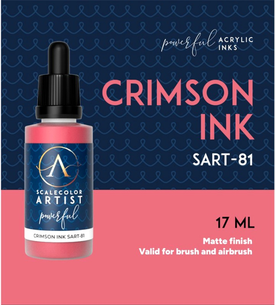 Фарба Scale75 Artist Range 17 мл Crimson Ink (8435635306333) - зображення 3