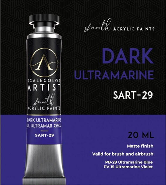 Farba Scale75 Artist Range 20 ml Dark Ultramarine (8423153062138) - obraz 3