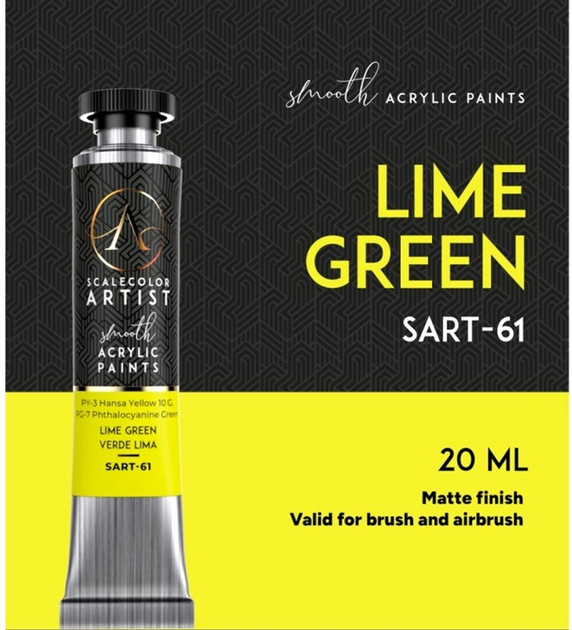 Farba Scale75 Artist Range 20 ml Lime Green (8435635306135) - obraz 3