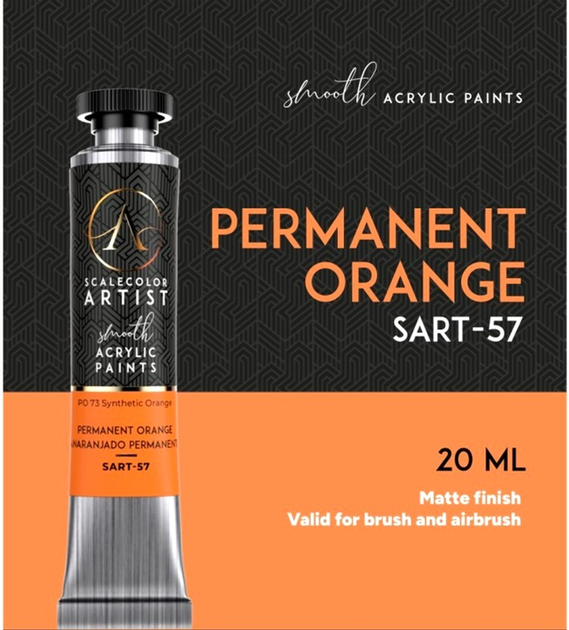 Фарба Scale75 Artist Range 20 мл Permanent Orange (8435635306098) - зображення 3