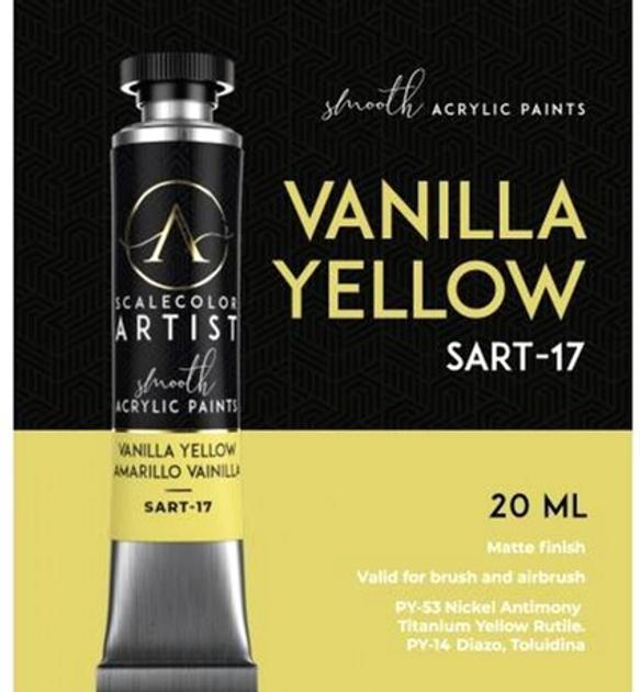 Фарба Scale75 Artist Range 20 мл Vanilla Yellow (8423153062015) - зображення 3