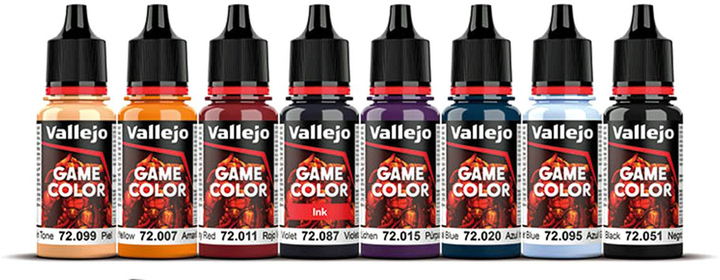 Набір акрилових фарб Vallejo Game Color 72.194 Purple Dragons 8 шт x 18 мл (8429551721943) - зображення 2