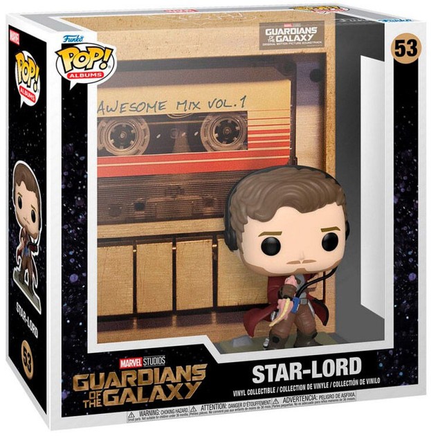 Figurka Funko POP Albums Marvel Guardians of the Galaxy 53 Star-Lord 9 cm (0889698708975) - obraz 1