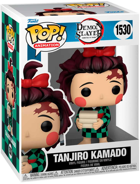 Figurka Funko POP Animation Demon Slayer Kimetsu No Yaiba 1530 Tanjiro Kamado Kimono 9 cm (0889698755733) - obraz 1