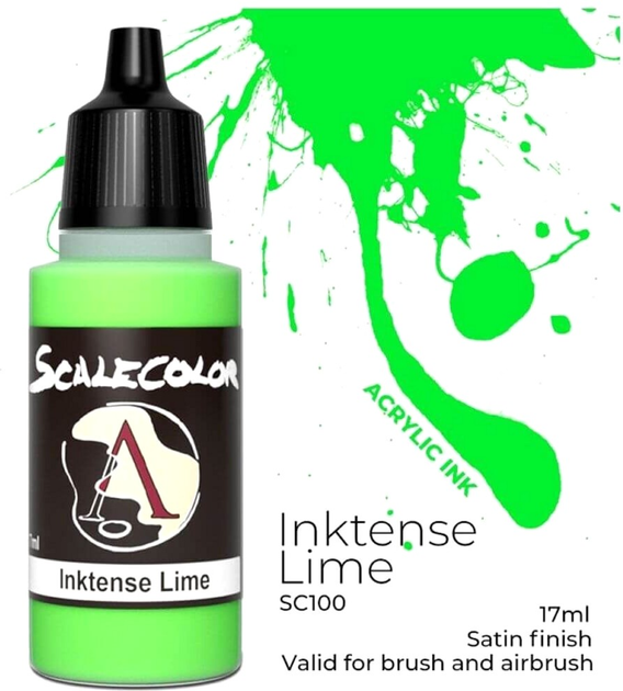 Tusz Scale75 Inktense 17 ml Limonkowy (8412548890623) - obraz 3