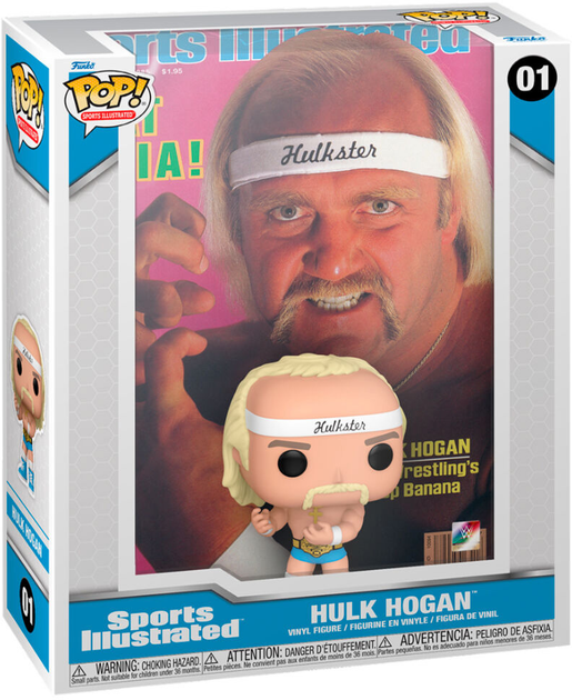 Фігурка Funko POP Comic Cover WWE Sports Illustrated Hulk Hogan 9 см (0889698750677) - зображення 1