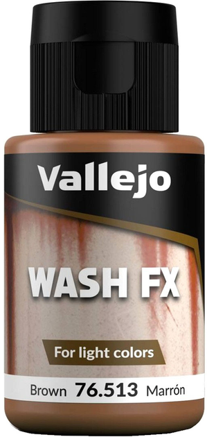 Фарба Vallejo Wash FX 76.513 35 мл Brown (8429551765138) - зображення 1