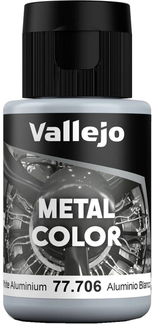 Фарба Vallejo Metal Color 77.706 32 мл White Aluminium (8429551777063) - зображення 1