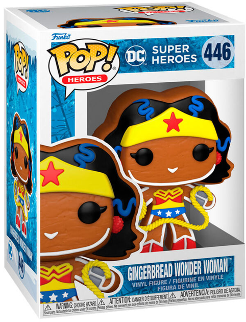 Фігурка Funko Pop DC Comics Holiday Gingerbread Wonder Woman 9 см (0889698643245) - зображення 1