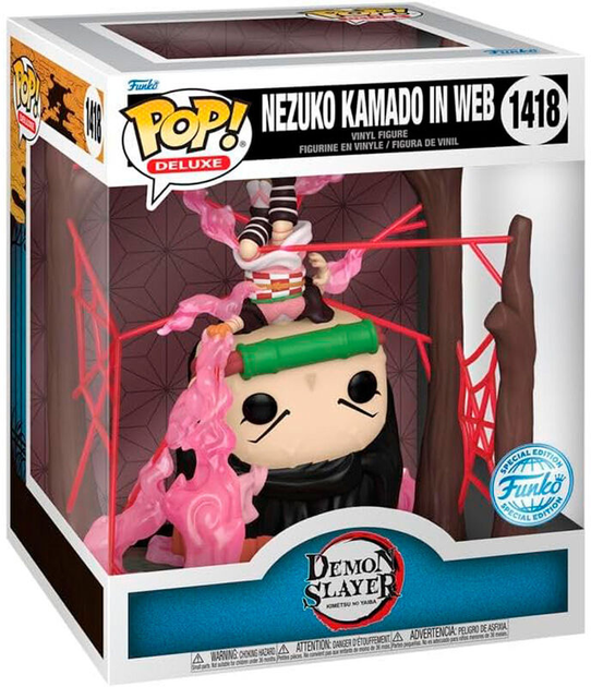 Figurka Funko POP Deluxe Demon Slayer 1418 Nezuko Kamado in Web Exclusive świecąca w ciemności 17 cm (0889698741859) - obraz 1