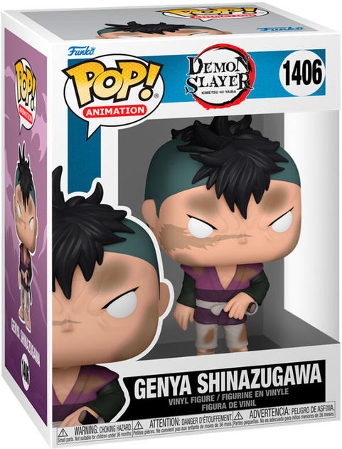 Фігурка Funko Pop Demon Slayer Genya Shinazugama 9 см (0889698726092) - зображення 1