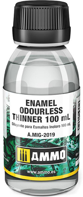 Розчинник Ammo Enamel Odourless Thinner White Spirit 100 мл (8432074020196) - зображення 1