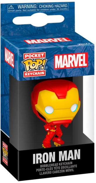 Брелок Funko Pocket POP Keychain Marvel Iron Man Classics 4 см (0889698824941) - зображення 1