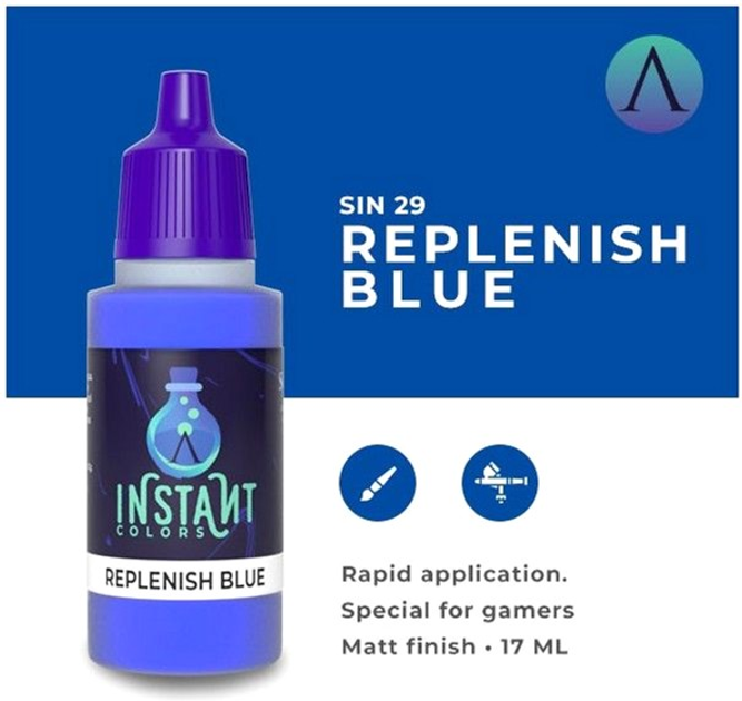 Farba akrylowa Scale75 Instant Colors 17 ml Replenish Blue (8412548900841) - obraz 3