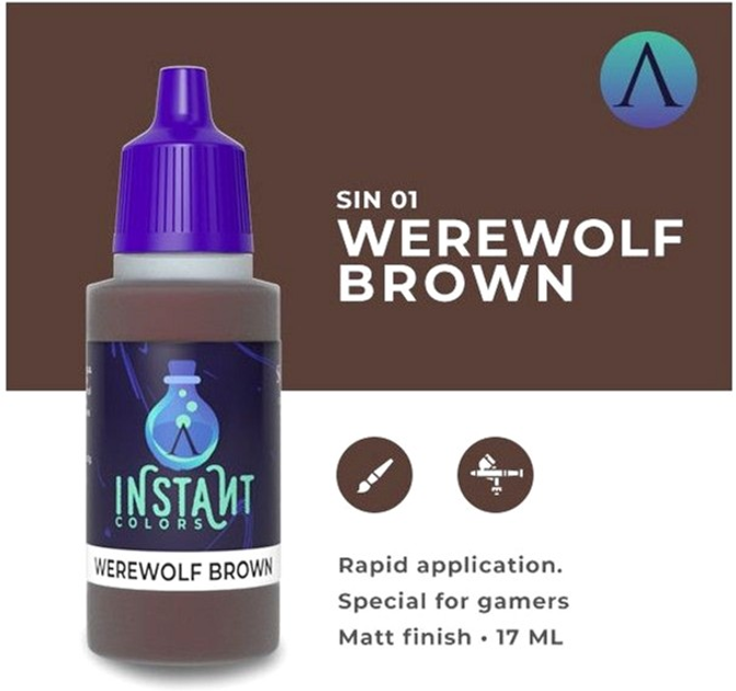 Farba akrylowa Scale75 Instant Colors 17 ml Werewolf Brown (8412548900568) - obraz 2