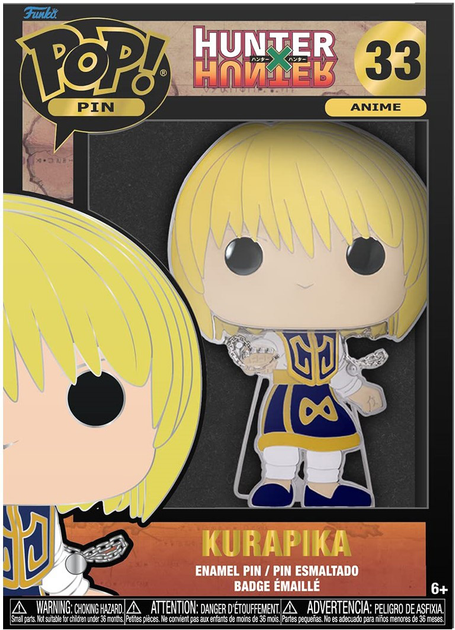 Значок Funko Hunter X Hunter POP Pin Kurapika 10 см (0671803445017) - зображення 1