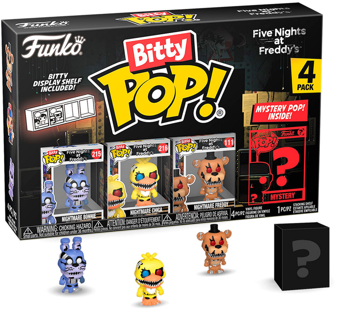 Набір фігурок-сюрприз Funko Bitty POP Five Nights at Freddys Кошмарна Бонні 4 шт (0889698730471) - зображення 1