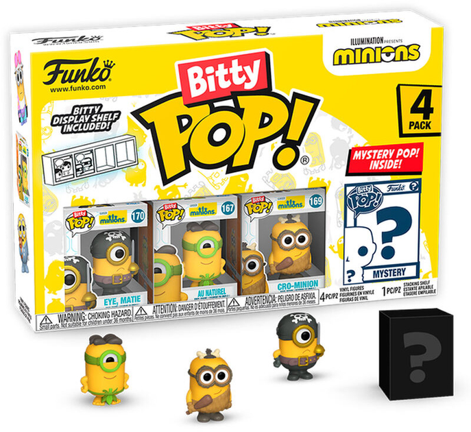 Набір фігурок-сюрприз Funko Bitty POP Minions Series 1 4 шт (0889698730358) - зображення 1