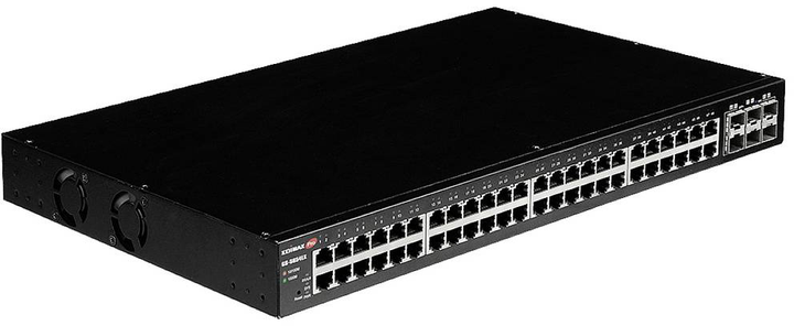 Комутатор Edimax 54-port Gigabit Web smart managed switch with 6 x 10 Gigabit SFP+ ports Black (GS-5654LX) - зображення 4