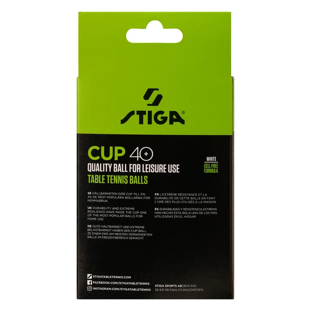 М'ячі для настільного тенісу Stiga BALL CUP 12-PACK 1110-2510-12 12 шт (7318688038424) - зображення 3