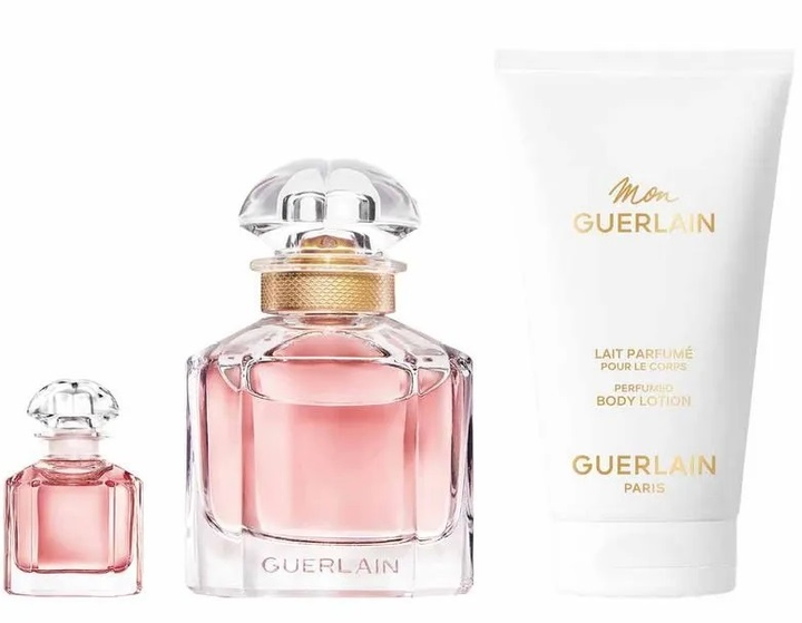 Zestaw damski Guerlain Mon Guerlain Woda perfumowana 50 ml + Miniaturka Woda perfumowana 5 ml + Balsam do ciała 75 ml (3346470148932) - obraz 3