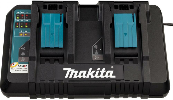 Зарядний пристрій Makita Power Source Kit 18V 6Ач DC18RD + 2 акумулятори BL1850B 5Ач (88381537148) - зображення 2