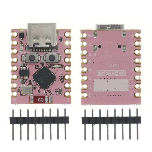 Плата разработки ESP32-C3 с встроенной 4M флэш-памятью, плата расширения, контакты не припаянны - Фото 1 Плата разработки ESP32-C3 с встроенной 4M флэш-памятью, плата расширения, контакты не припаянны - изображение 1