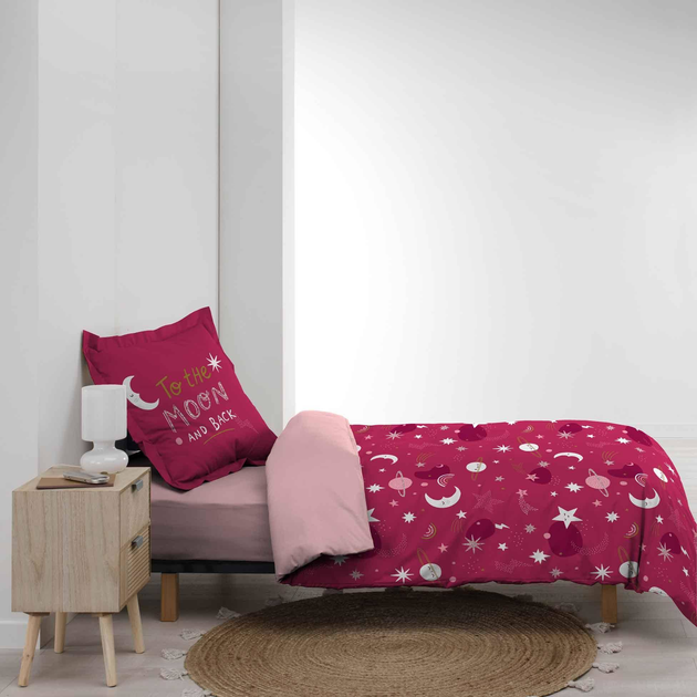 Pościel dla dzieci Douceur D'interieur Moonlight z fosforyzującym wzorem 140 x 200 cm (3574386441452) - obraz 4