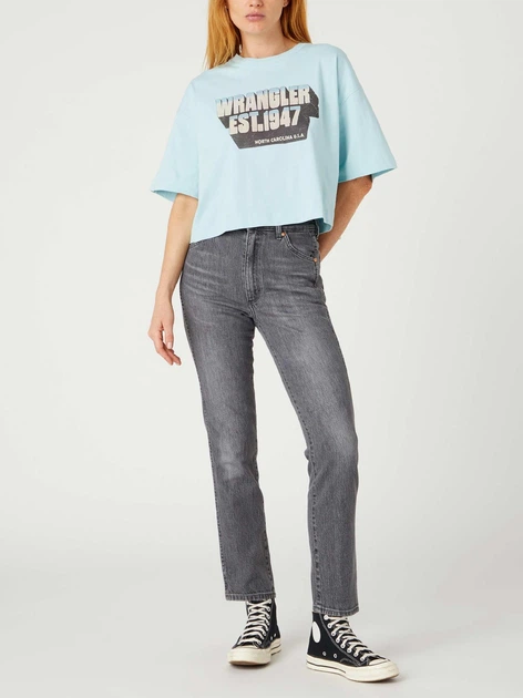 Футболка Wrangler Blue Graphic Блакитний S W7S2EETU2 - Фото 4 Футболка Wrangler Blue Graphic Блакитний S W7S2EETU2 - изображение 4