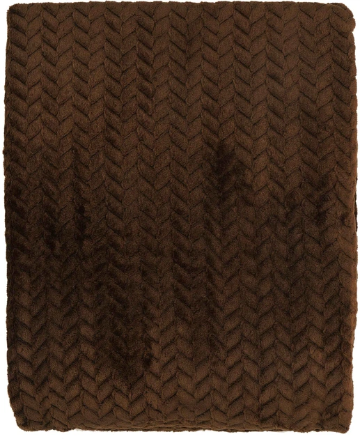Плед ARDESTO Jacquard Braid Коричневый Полуторный 160x200 см (ART0205JB) - изображение 2